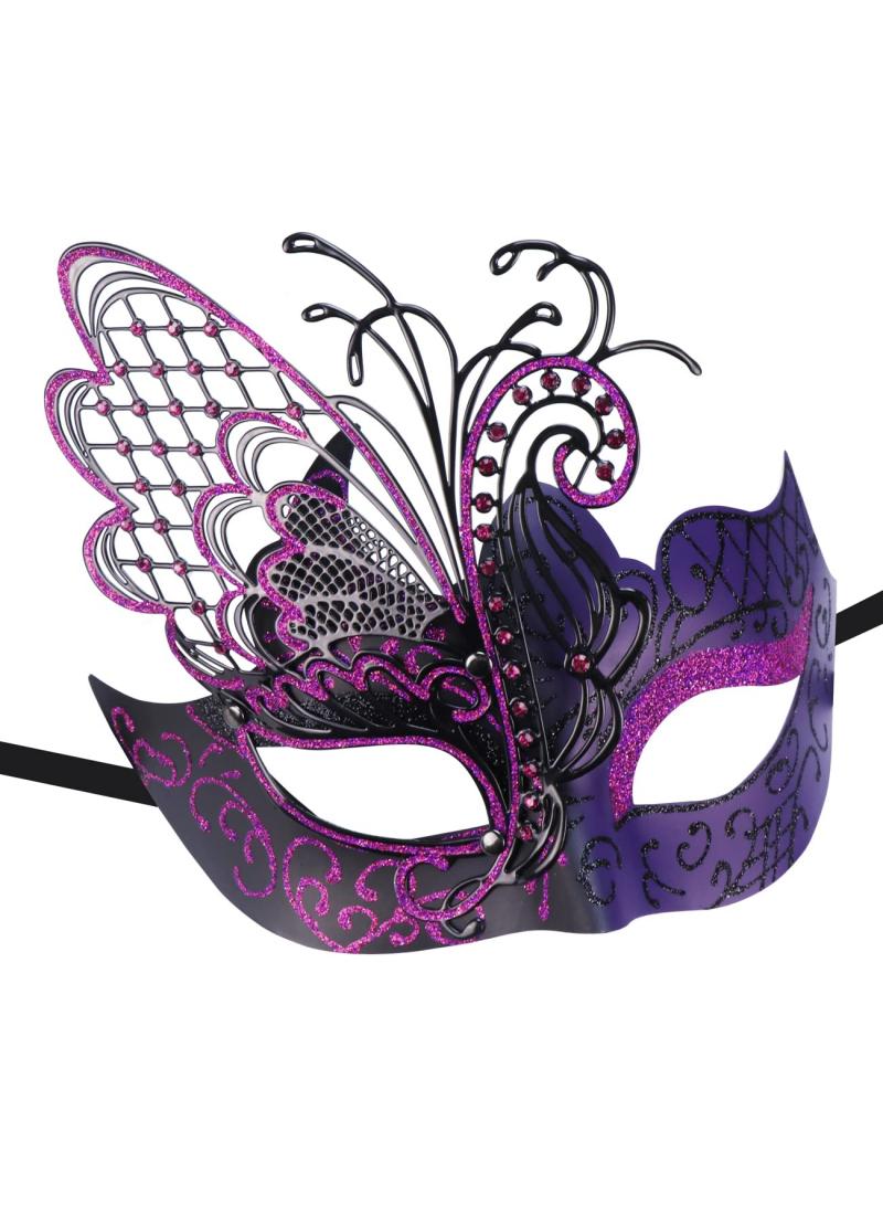 general Mysterious Venetian Couple Mask Butterfly Lady Masquerade Party Mask Evening Prom Ball Mask Bar Costumes Accessory - Image 3