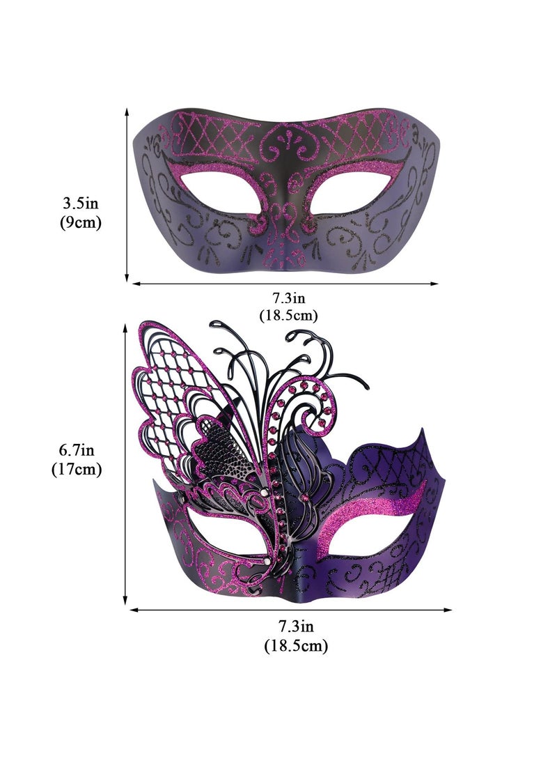 general Mysterious Venetian Couple Mask Butterfly Lady Masquerade Party Mask Evening Prom Ball Mask Bar Costumes Accessory - Image 5