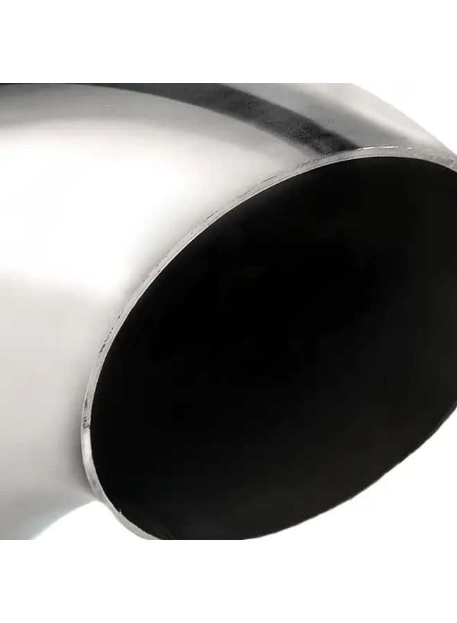 2pcs 304 Stainless Steel 2.5 Inch 90 Degree Exhaust Elbow Polished - Image 3