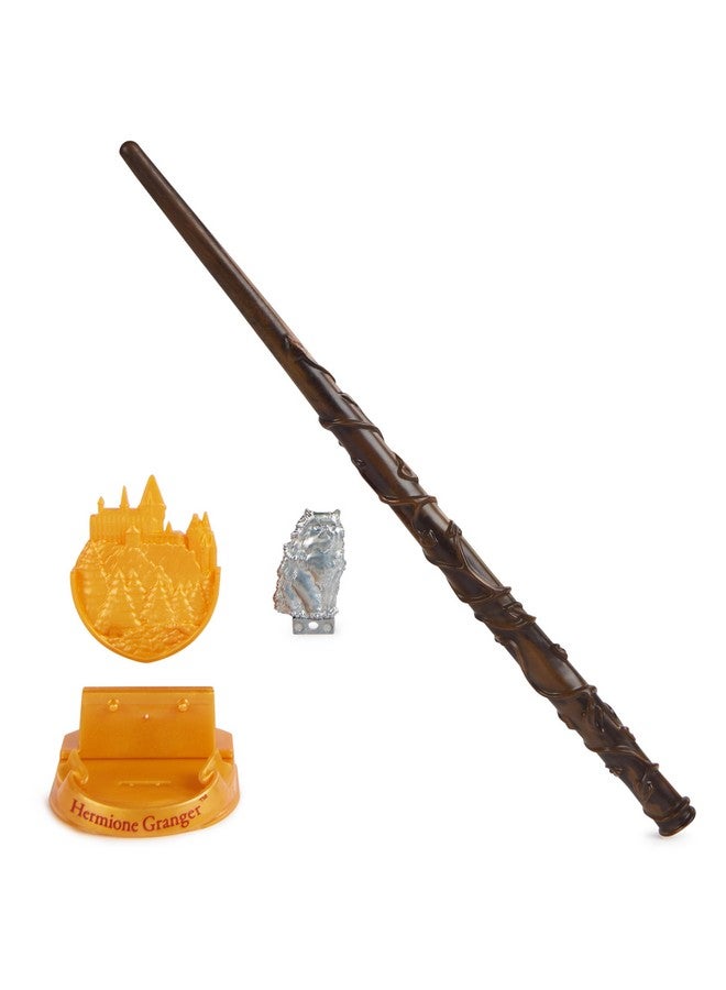 Wizarding World Harry Potter, 12-inch Magical Collector Hermione Granger Wand with Stand & Die-cast Icon, Magical Creatures Series - Image 1