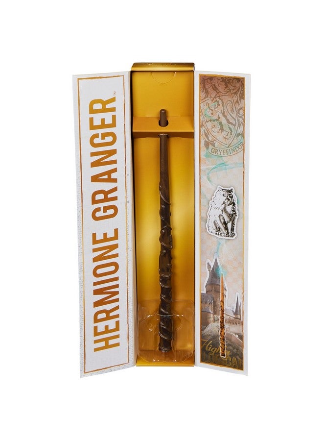 Wizarding World Harry Potter, 12-inch Magical Collector Hermione Granger Wand with Stand & Die-cast Icon, Magical Creatures Series - Image 2