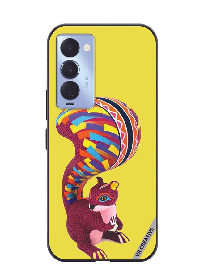 VR CREATIVE Protective Case Cover For Tecno Camon 18/18 P Squirrel Design Multicolour - Image 1