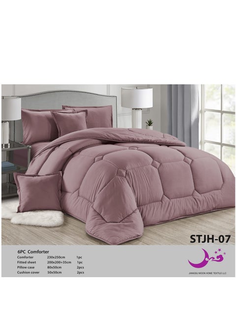 Quilt set for a King-Size bed Consisting of 6 Distinct Pieces Size 230 x 250 cm.