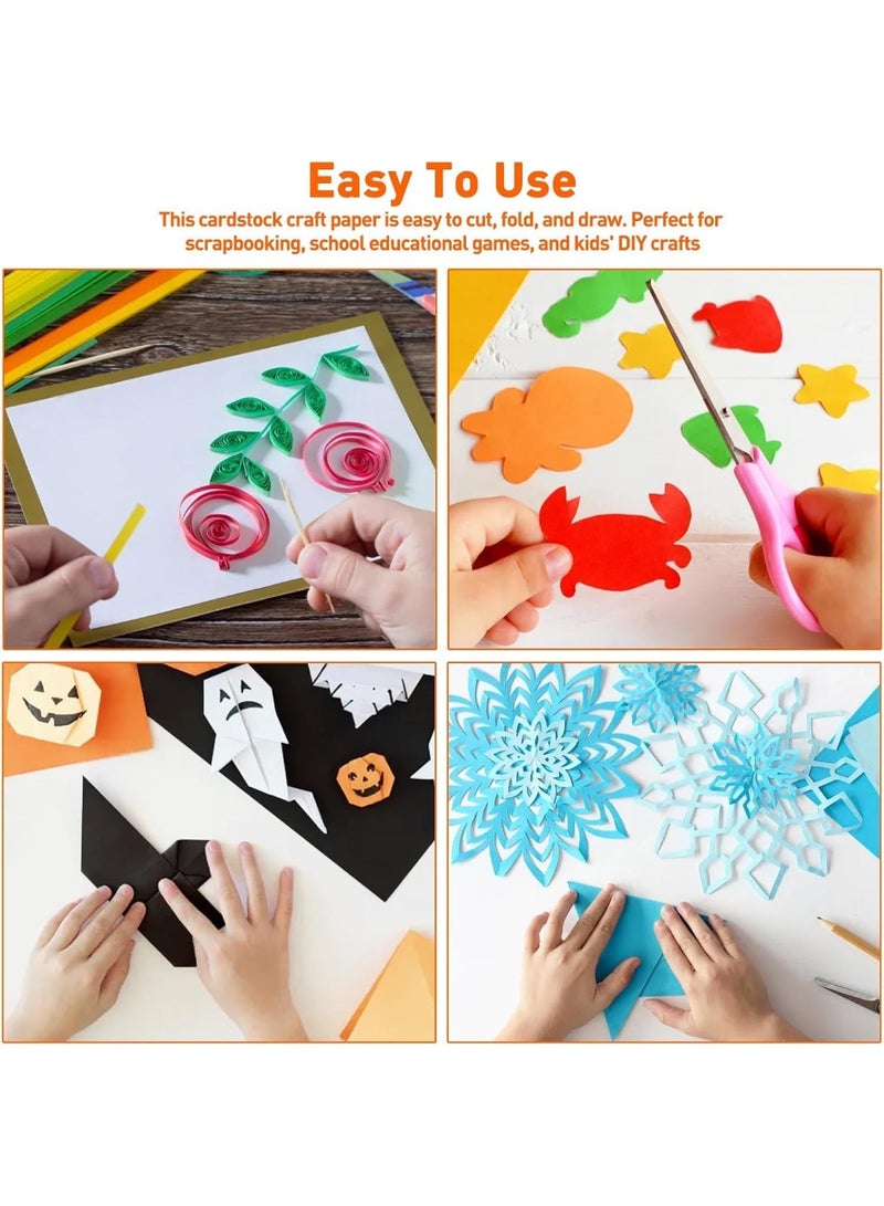 بيوينتي حزمة أوراق ملونة متعددة A4 - 100 ورقة | 10 ألوان مختلفة (كل لون 10 ورقات) - مجموعة أوراق متنوعة - Image 5