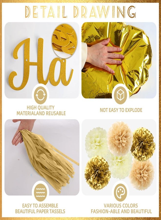 Bolake Gold Engagement Party Decorations Just Engaged Decorations Happy Engagement Banner Married Decorations Congratulations Wedding Bachelorette Party Decorations - Image 3