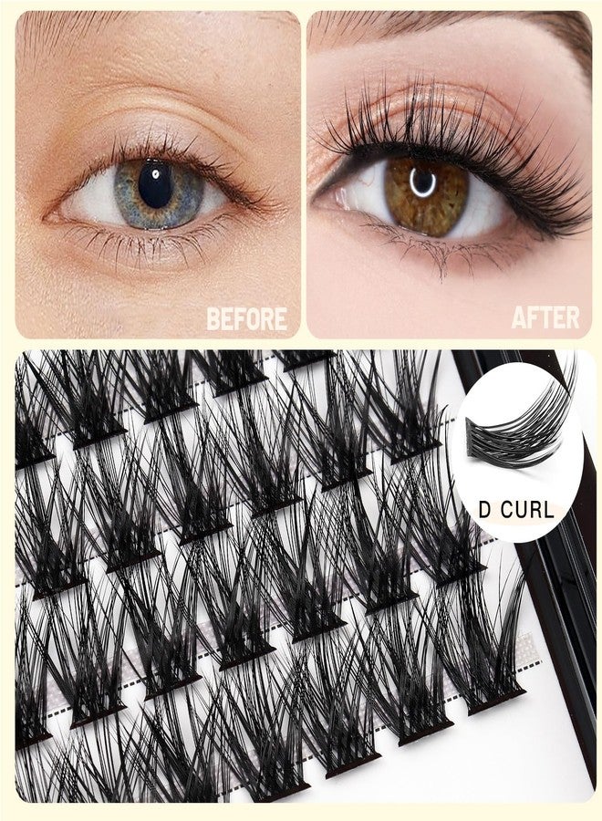 Vayator Lashes Mixed Kit/False Lashes Lash Bond & Seal Kit Multiple styles To Choose 8-20mm Mix D Curl/DD Curl Makeup Cluster Grafting Eyelashes Individual Extension (LC07#10-12-14-16mm Mixed) - Image 2