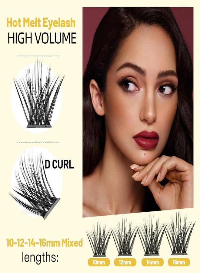 Vayator Lashes Mixed Kit/False Lashes Lash Bond & Seal Kit Multiple styles To Choose 8-20mm Mix D Curl/DD Curl Makeup Cluster Grafting Eyelashes Individual Extension (LC07#10-12-14-16mm Mixed) - Image 3