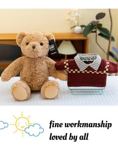 VRCOW 10Inch Teddy Bear Stuffed Animal, Soft Cuddly Stuffed Plush Bear, Gifts for Kids Baby Toddlers on Baby Shower, Valentine's Day (Light Brown)  - Image 5