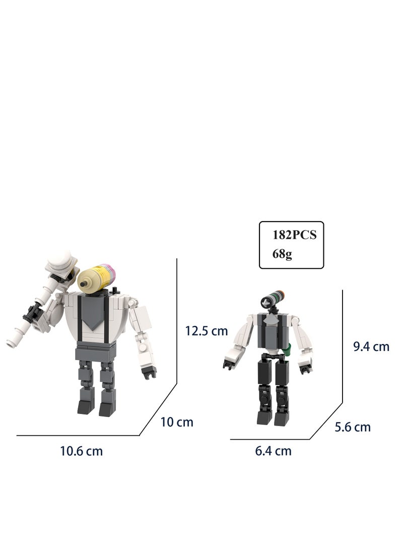 General Skibidi Toilet Man Toy Building Blocks Set 549Pcs Pencil Man Set Toy Ideas Toys Battle Horror Game Model Ideas Toys Gifts for Adult & Kids  - Image 2