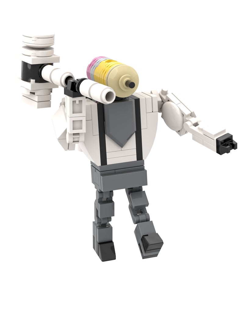 General Skibidi Toilet Man Toy Building Blocks Set 549Pcs Pencil Man Set Toy Ideas Toys Battle Horror Game Model Ideas Toys Gifts for Adult & Kids  - Image 4