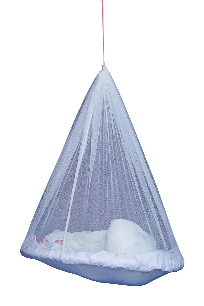 Creative Textiles Ceiling Hanging Mosquito Net I Machardani for Double Bed King Size I Polyster Canopy Circular Curtain for Bedroom I Keeps Away Insects and Flies - White - Image 2