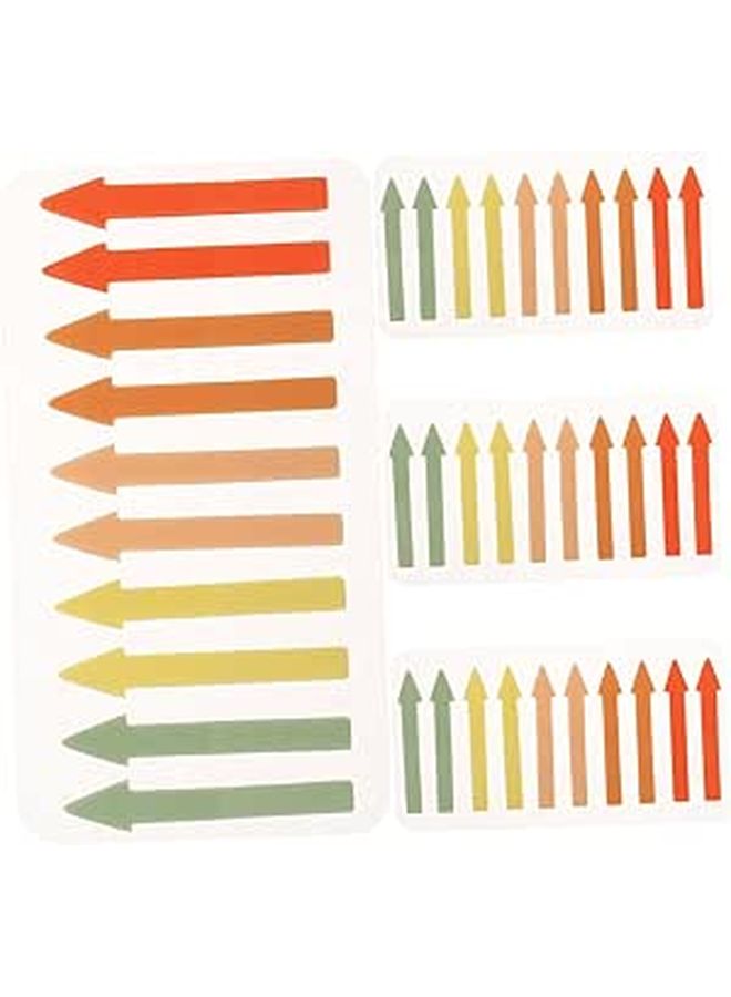 Colorful Arrow Sticky Index Tabs 4PCS Adhesive Page Markers for Reading Note Taking Bookmarks - Image 1