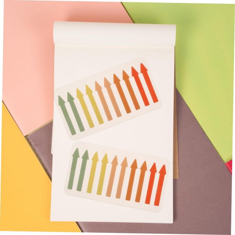 Colorful Arrow Sticky Index Tabs 4PCS Adhesive Page Markers for Reading Note Taking Bookmarks - Image 4