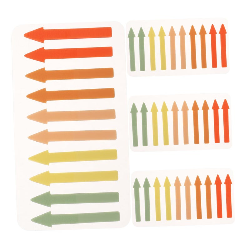 Colorful Arrow Sticky Index Tabs 4PCS Adhesive Page Markers for Reading Note Taking Bookmarks - Image 2