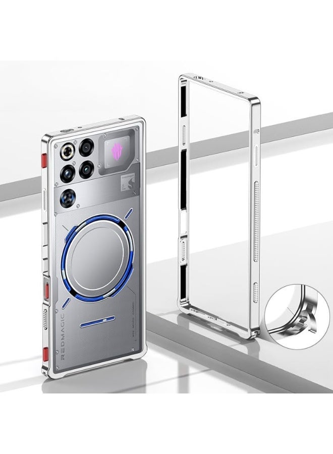 عام **غطاء معدني من سبائك الألمنيوم لـ ZTE نوبيا ريد ماجيك 11 برو/11 برو+ - تصميم مشبك رفيع مضاد للسقوط والصدمات مع تهوية فعالة** - Image 1