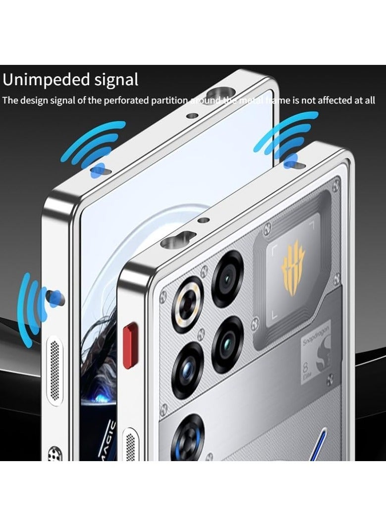 عام **غطاء معدني من سبائك الألمنيوم لـ ZTE نوبيا ريد ماجيك 11 برو/11 برو+ - تصميم مشبك رفيع مضاد للسقوط والصدمات مع تهوية فعالة** - Image 3