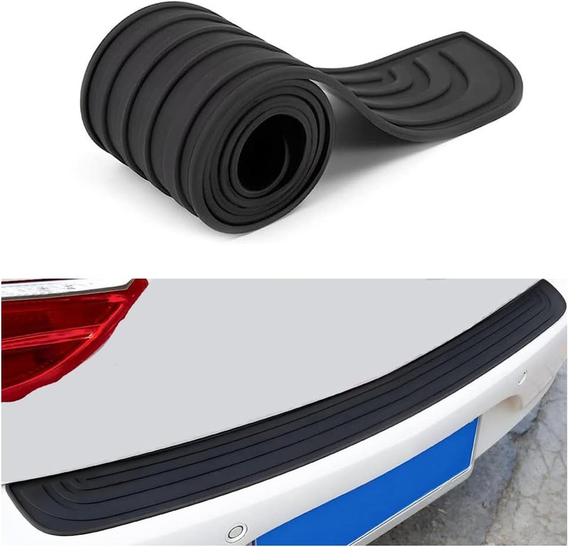 Car Rear Bumper Protection Strip for BMW Z4 2019 2020 2021 2022 2023 2024 2025 2026, Rubber Scratch-Resistant Car Trunk Door Sill Edge Protector Strip Accessories,90cm*7cm-B - Image 2