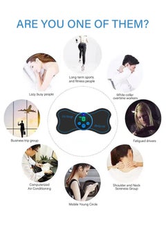 GUDOO Portable Electric Massager Mini Neck Massager Whole Body Massager Cervical Massage Pads Relieve Pressure of The Whole Body  - Image 2