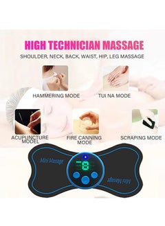 GUDOO Portable Electric Massager Mini Neck Massager Whole Body Massager Cervical Massage Pads Relieve Pressure of The Whole Body  - Image 3