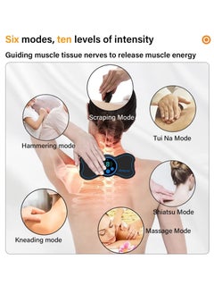 GUDOO Portable Electric Massager Mini Neck Massager Whole Body Massager Cervical Massage Pads Relieve Pressure of The Whole Body  - Image 4