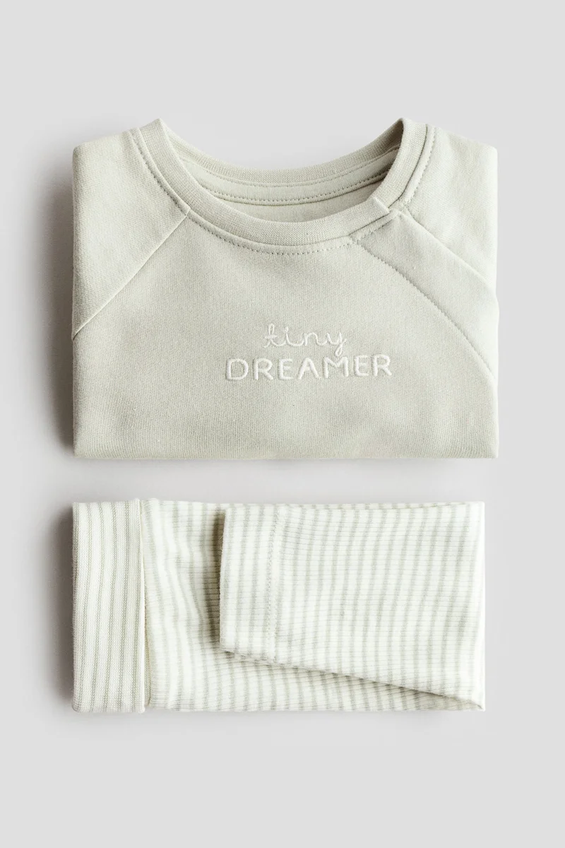 اتش اند ام طقم قطني من قطعتين