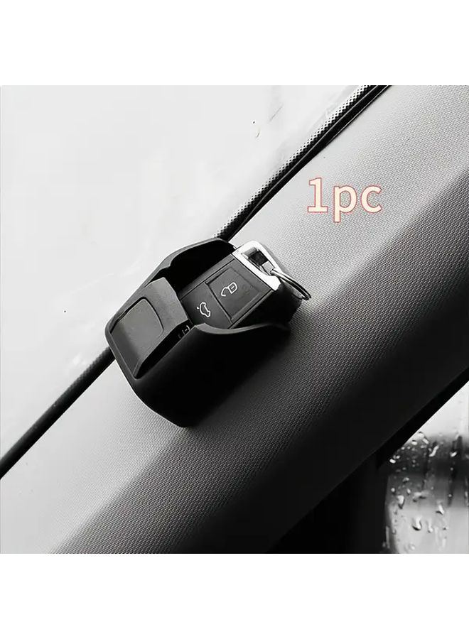 Black Car Key Holder Storage Box With Remote Control Holder Dashboard Organizer - Image 5