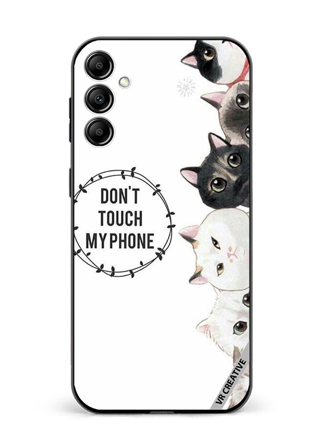 VR CREATIVE Protective Case Cover For Samsung Galaxy A55 Cats Don't Touch My Phone Design Multicolour - Image 1