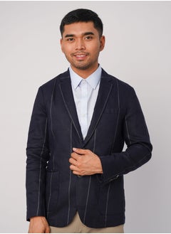 SELECTED Men's Autumn Suit Blazer - Electric blue