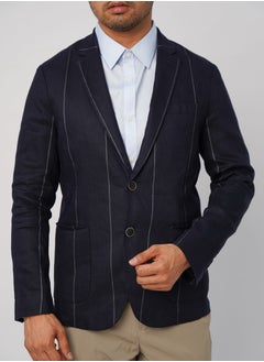SELECTED SELECTED Men's Autumn Suit Blazer - Electric blue  - Image 3