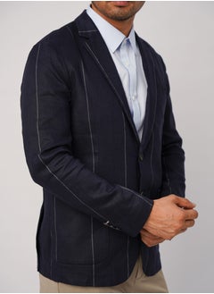 SELECTED SELECTED Men's Autumn Suit Blazer - Electric blue  - Image 2