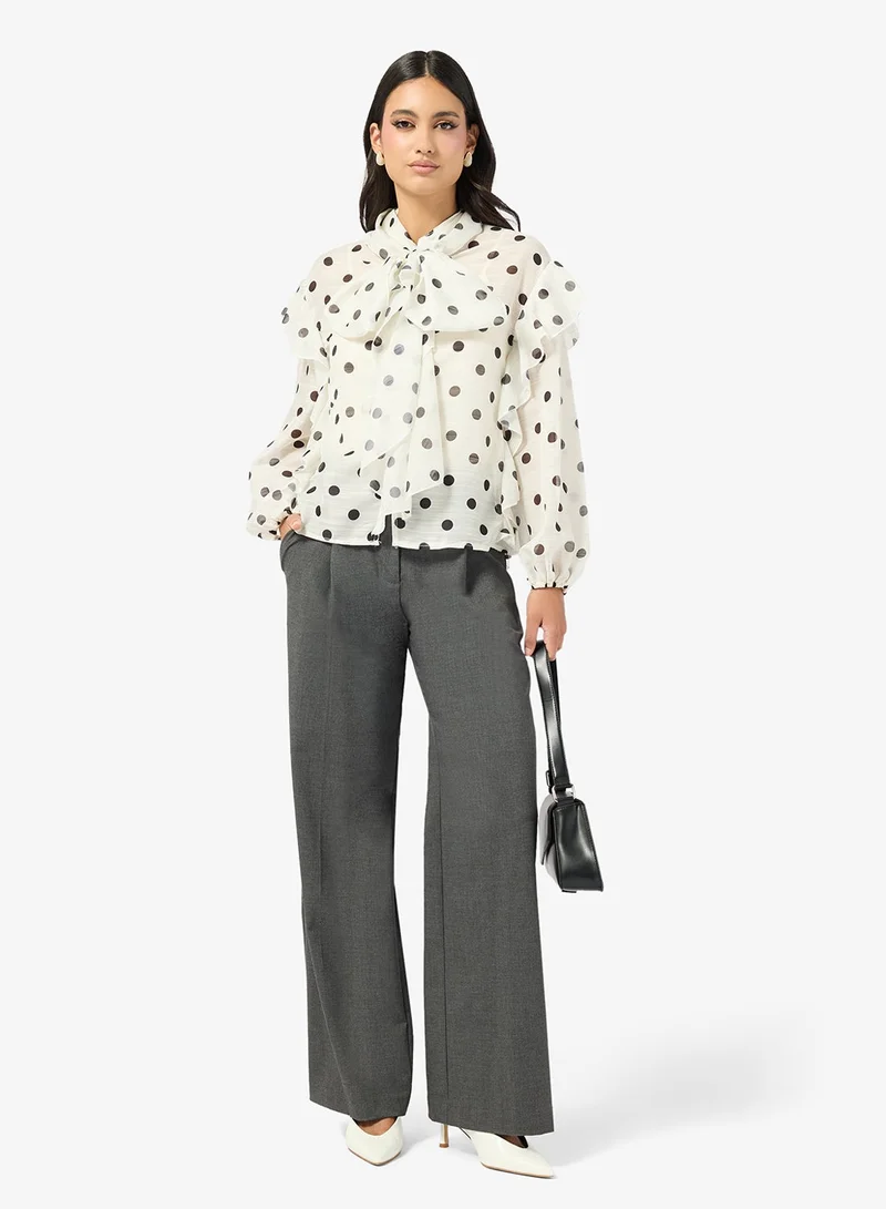 Ella  Polka Print Shirt for Women | Best Price UAE