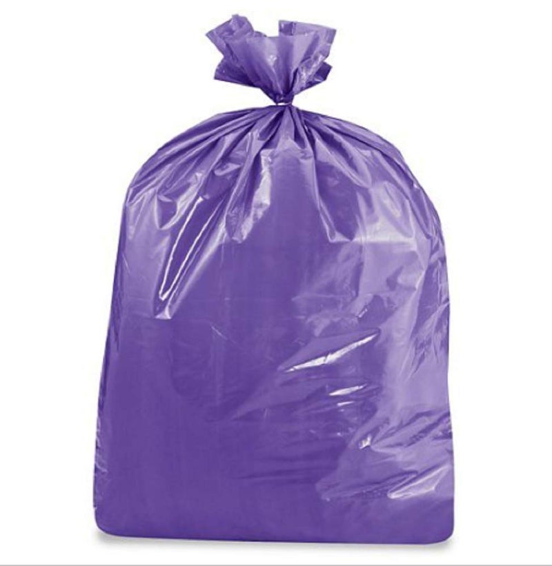 ULINE Purple Trash Bags 10 14 GALLONS Made in USA