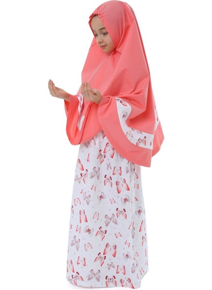 Elanesa  Girl Child Prayer Dress Skirt Butterfly Printed  - Image 1