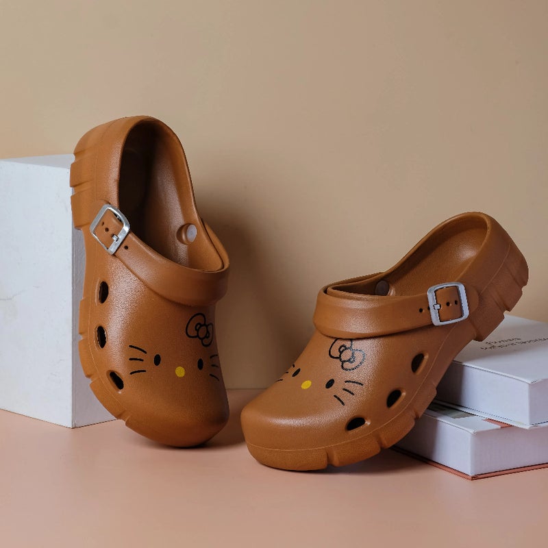 Women's EVA Slides Cat Pattern - Image 1