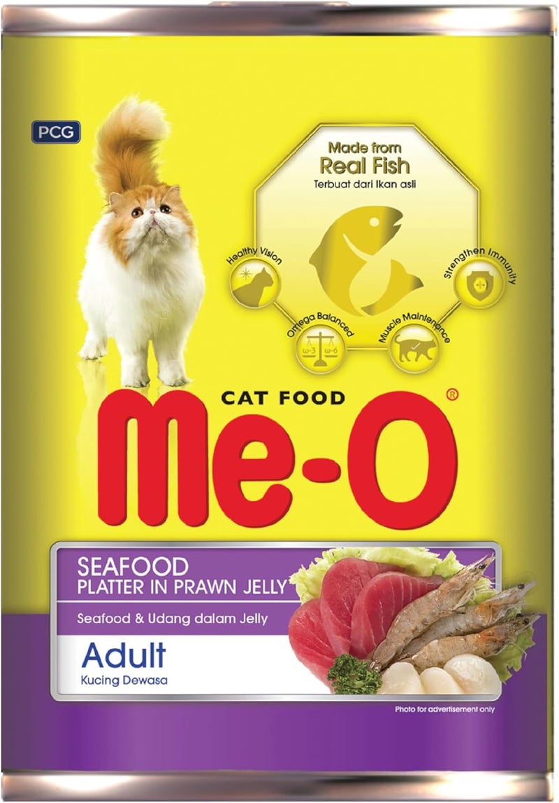 Me-O Seafood Platter in Prawn Jelly Cat Food