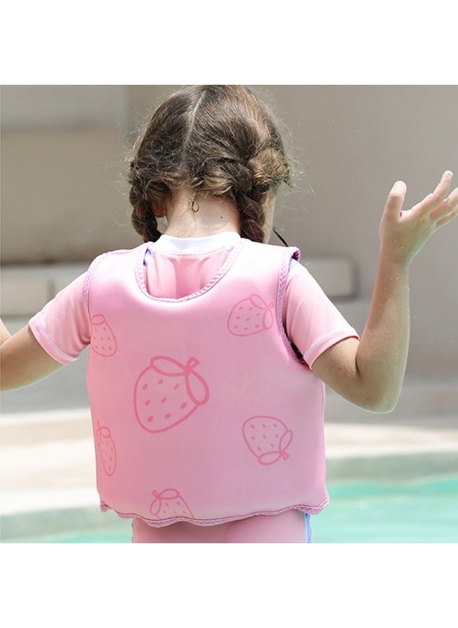 GGEROU Puddle Jumper Kids Swim Vest with Adjustable Strap for 20-55lbs Toddler Floaties with Shoulder Harness Arm Wings for 2-7 Years Old Life Jacket for Sea Beach Pool, Pink  - Image 3
