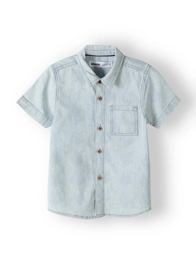 مينوتي Kids Printed Denim Shirt