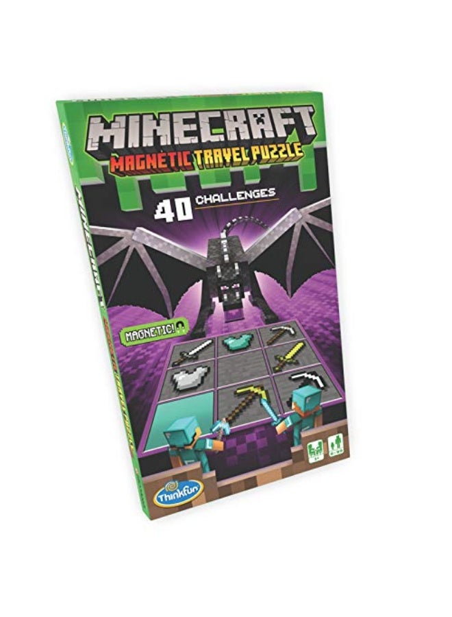 ThinkFun Minecraft Magnetic Travel Puzzle Logic Game & STEM Toy For Kids Ages 8 & Up - Image 1