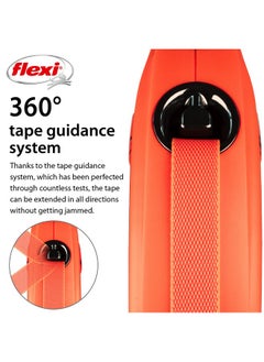 Flexi FLEXI New Classic Tape Retractable Dog Leash for Large Dogs Upto 121 lbs. - 26 ft., Orange/Black |Tangle Free Pet Walking Leash with One-Handed Brake, Pause, Lock |German Quality Product  - Image 4