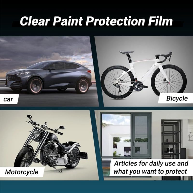SUMAGITIN 7.5mil TPU Clear Car Paint Protection Film Self Healing Adhesive Automotive Film Anti-Scratch Glossy Car Body Wrap Vinyl for DIY Car Moto Interior Exterior,60inch x 12inch - Image 5
