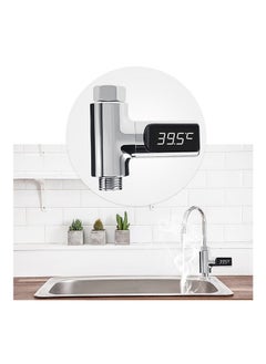 NIBEMINENT LED Display Water Temperature Meter Silver One Size  - Image 2