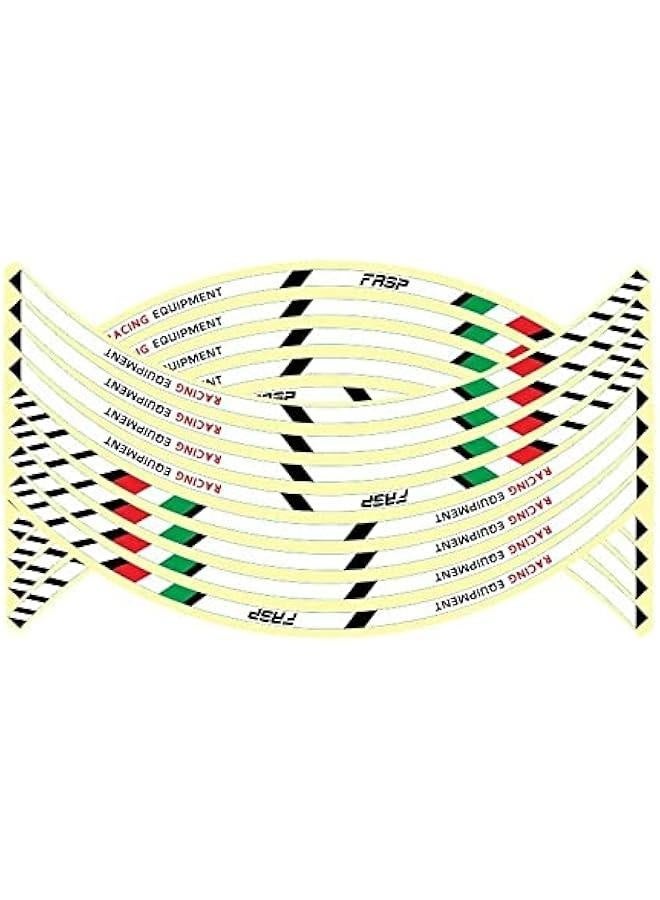 Generic 48Pcs 17/21inch Motorcycle Rim Stripes Decals, Strips Motorcycle Wheel Stickers Car Reflective Rim Tape Motorbike Bicycle Auto Decals Universal  - Image 5