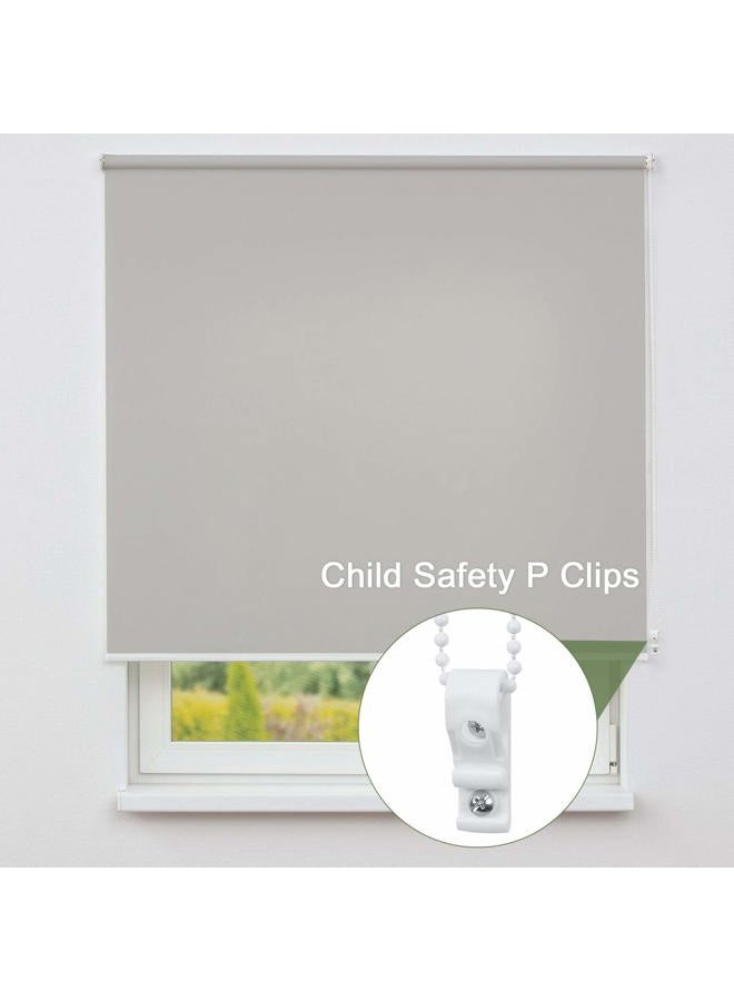 SelfTek 2 Set 25mm Roller Blind Fittings Plastic Brackets Beaded Chain Rolling Blind Replacement Repair Kit with 2 Pieces Child Safty P-Clips and Screws - Image 5