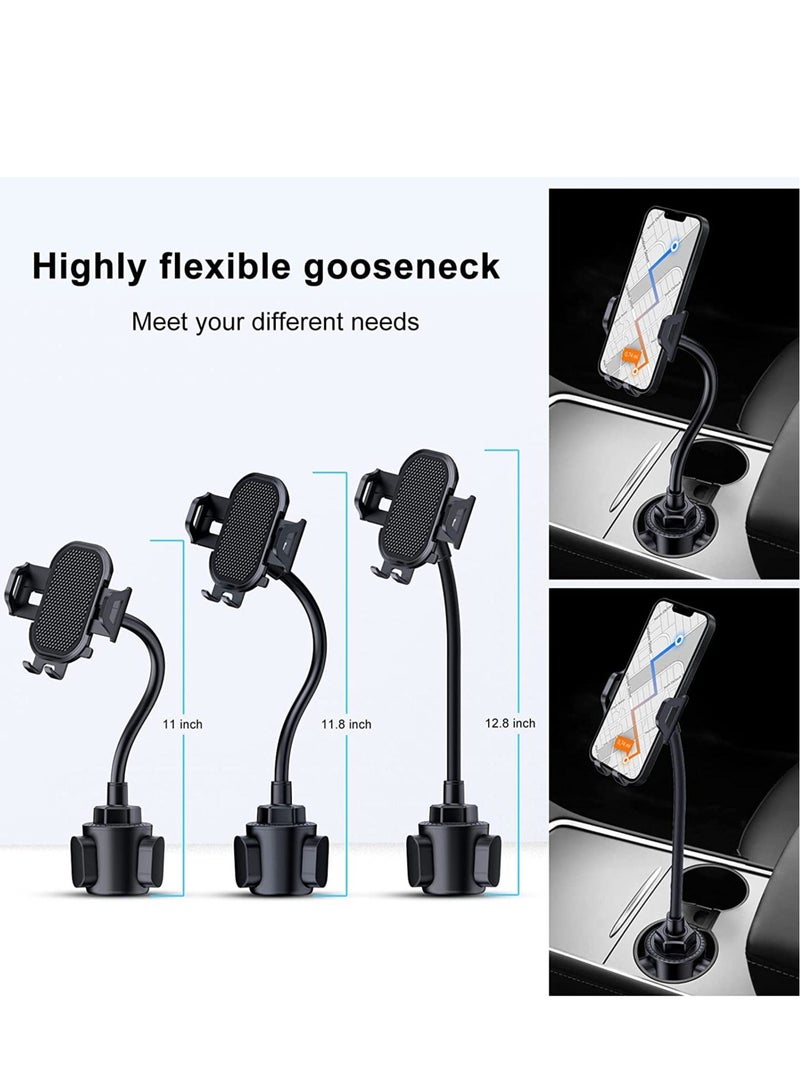 Cup Phone Holder for Car, Freely Adjustable Base, Mobile Phone Holder With Flexible Gooseneck, Universal Compatible With iPhone 11 Pro XS Max XR X 8, Samsung Galaxy S10 Plus S9 S8 S7 Note 10 - Image 5