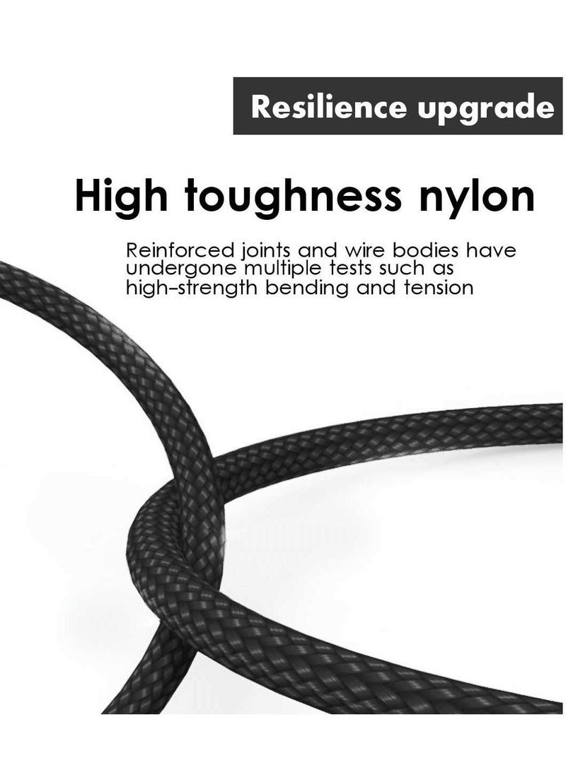 Multi Charging Cable 4Ft 3 in 1 with USB Type C Cable Compatible with Galaxy S10 S9 Plus Note9 Z OnePlus 8T,Micro Cable for Galaxy S7 Edge S6,Nexus,Xbox,PS4 USB Chargers(BLACK) - Image 2