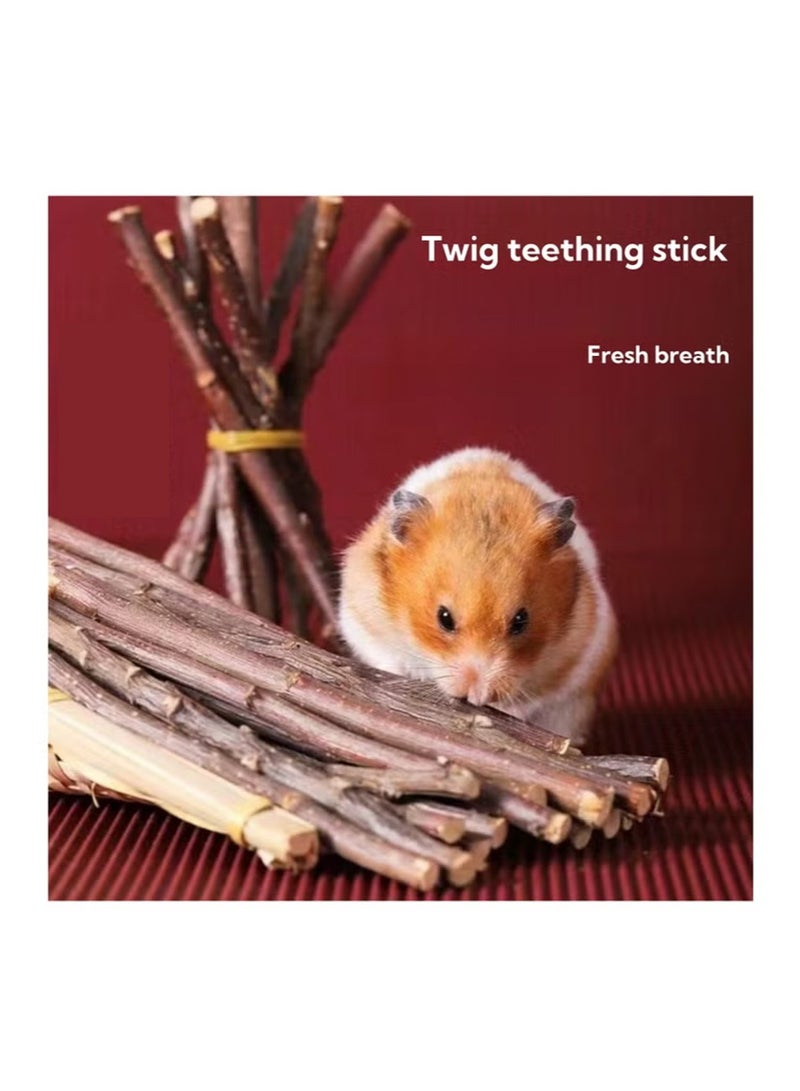 21-Piece Hamster Toy Set - Fun and Safe Chew Toys for Hamsters, Rabbits, and Parrots - Includes Wooden Chew Toys, Suitable for Small Pets - Image 2