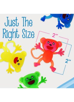 IMPRESA [25 Pack] Stretchy Monkey Sensory Toys For Improved Focus Kid Safe Colorful Fidget Toy Pack Soothing Stimulation Stretchy Toys Toddler Fidget Toys To Curb Bad Habits For Kids  - Image 5