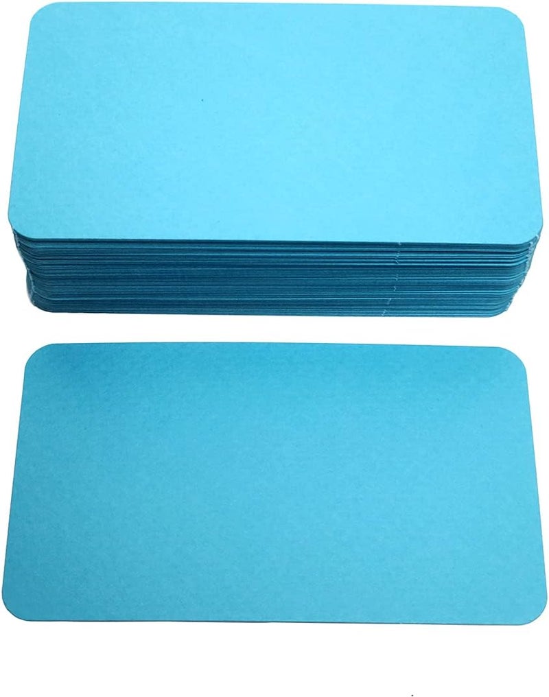 PPAPPAPPIYO 3.5x2 Blank color index cards (100) Paper - Blank (blue) - Image 2