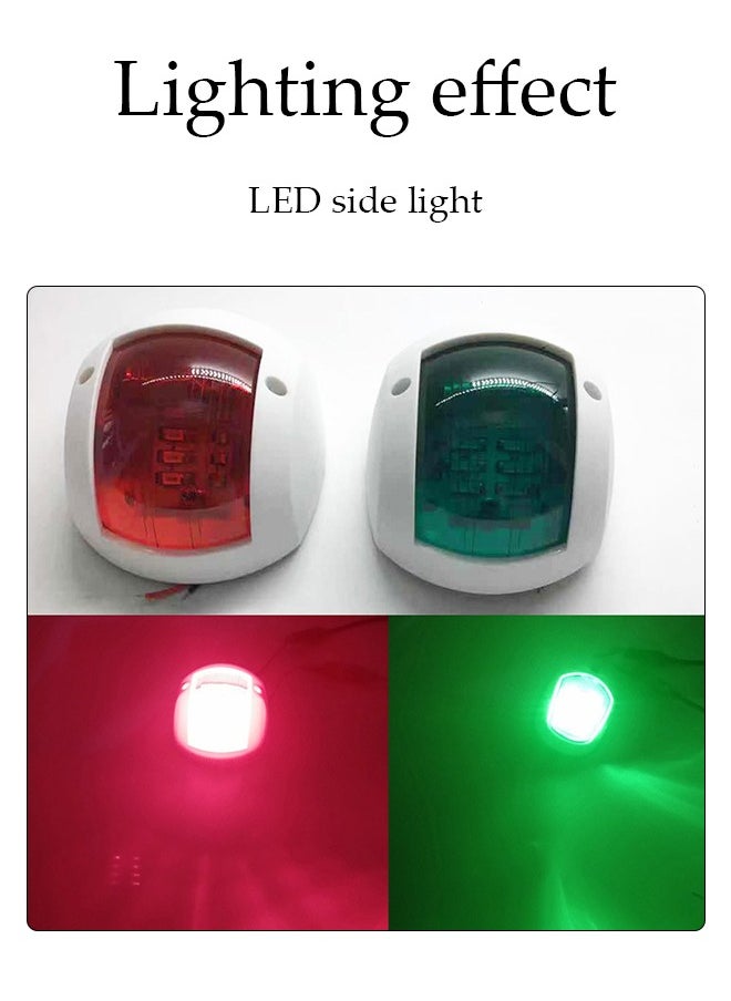 Generic - Pair Of LED Marine Navigation Lights，Yacht Navigation Lights, Signal Lights,Boat Navigation Light - Image 1
