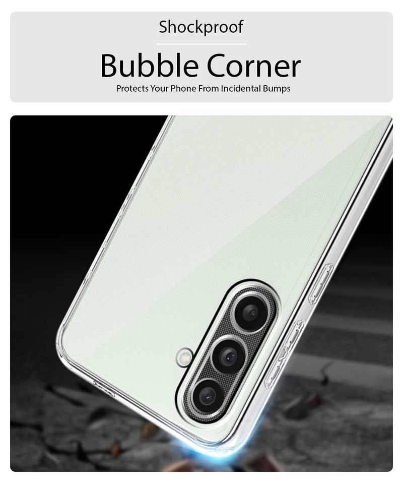 WOW IMAGINE Clear Back Cover Case for Samsung Galaxy M56 5G | Galaxy F56 5G | Shockproof Soft TPU Case | Cushioned Edges for Ultimate Protection Back Cover Case - Transparent - Image 4